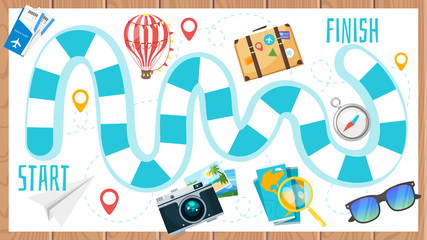  kids travel board game © thruer