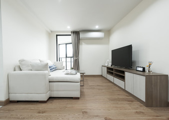 Modern spacious lounge or living room interior