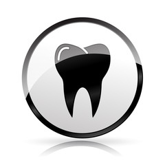 tooth icon on white background