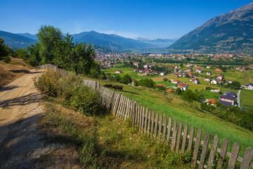 Fototapeta na wymiar Plav town in Prokletije Mountains, Montenegro