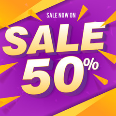 
Sale banner template design
