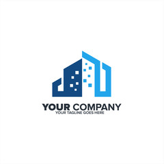 Letter H and M Real Estate icon, Construction logo icon, Real estate logo template