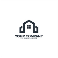 Letter H and M Real Estate icon, Construction logo icon, Real estate logo template