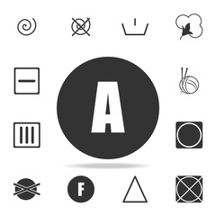 caution mark for chemical washing icon. Detailed set of laundry icons. Premium quality graphic design. One of the collection icons for websites, web design, mobile app