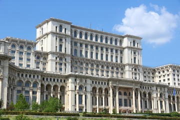 Fototapeta na wymiar Parliament of Romania. Bucharest Romania.