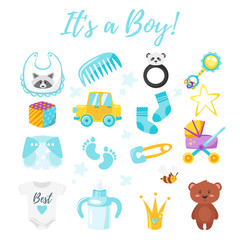  baby shower set of symbols