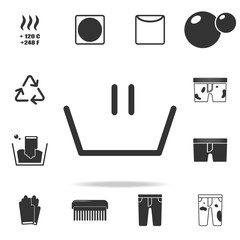 wash icon. Detailed set of laundry icons. Premium quality graphic design. One of the collection icons for websites, web design, mobile app