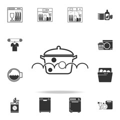 boiling clothes icon. Detailed set of laundry icons. Premium quality graphic design. One of the collection icons for websites, web design, mobile app