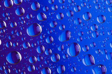 Background of a drop on glass