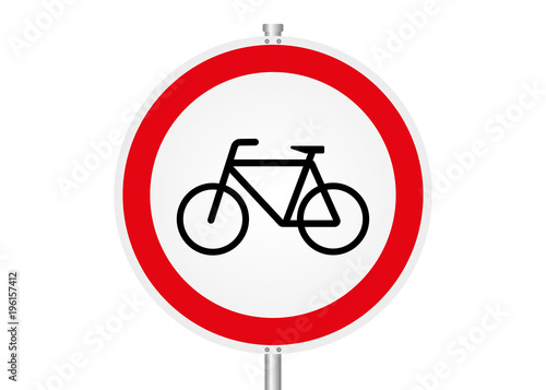 "Straßenschild Fahrrad verboten" fichier vectoriel libre