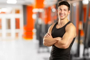 Tuinposter strong personal trainer © fotofabrika