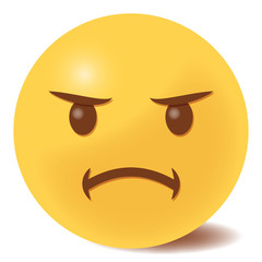 Emoji beleidigt - 3D