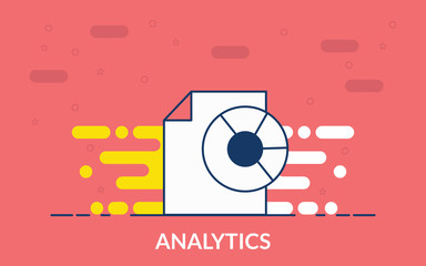 analytic report document icon