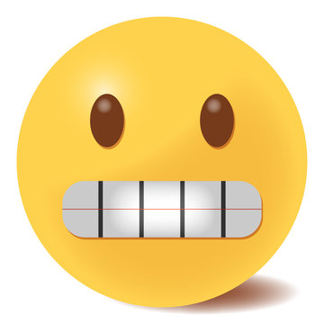 Emoji grinsend - 3D
