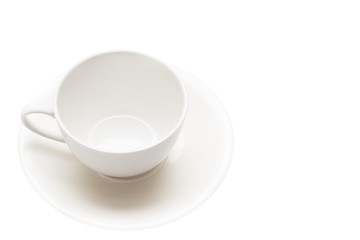 A cup for tea on a white background