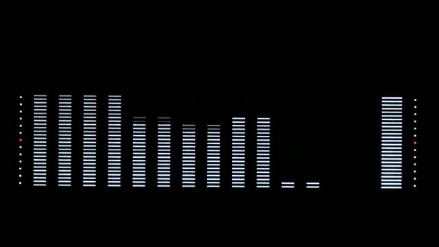 display analizador de espectro de sonido