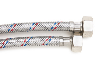 plumbing hoses isolated
