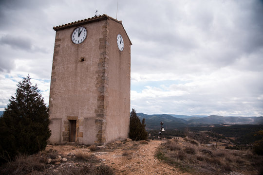 Town of Monroyo in the Mantarraya region of Spain Arag&oacute;n Teruel