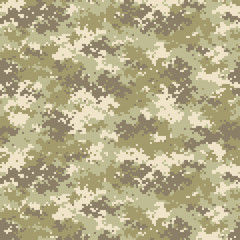 Camouflage seamless pattern. Trendy style camo, repeat print. Vector illustration. © faber14