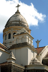 Fototapeta na wymiar Dôme de la Basilique du Sacré Coeur de Balata, Martinque
