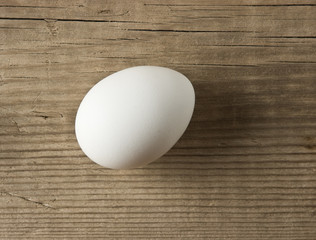 egg on a wooden background