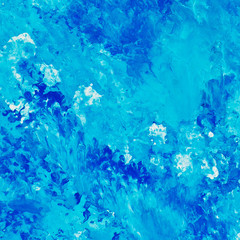 Naklejka premium Abstract watercolor background with blue patterns 