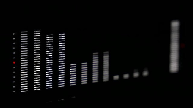 display analizador de espectro de sonido