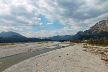 fiume Tagliamento Udine Italia storico 