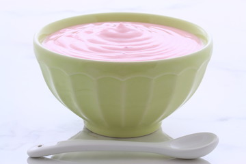 vintage greek strawberry yogurt