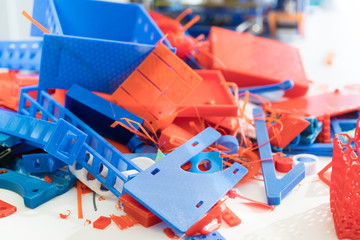 plastic wastes at 3D printing