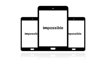 Tablet Banner - App - unmöglich - möglich