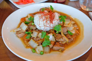 Turkey with rice and vegetables