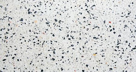 Marble small rock or terrazzo with hamper seamless pattern on white background