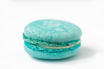 macarons on a white background