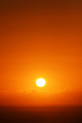 Sunrise over the ocean