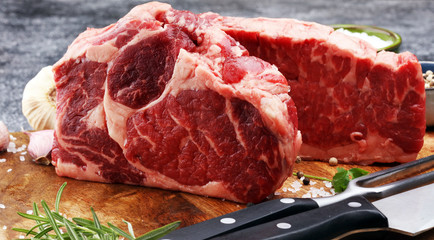 Barbecue Rib Eye Steak, dry Aged Wagyu Entrecote Steak