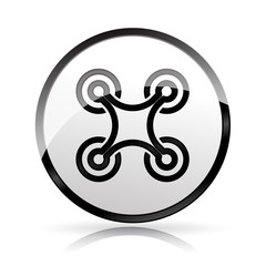 drone icon on white background