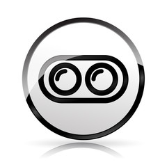 dual camera icon on white background