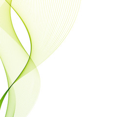 Abstract curved lines on bright background. Modern illustration