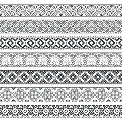 Vector set of monochrome dividers