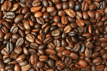 Roasted coffee beans