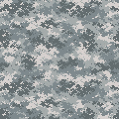 Camouflage seamless pattern. Trendy urban camo, repeat print. Vector illustration. © faber14