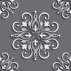 Seamless wallpapers in the style of Baroque . Can be used for backgrounds and page fill web design