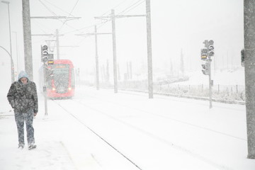 Fototapeta premium Metro ligero de Madrid