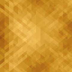 Obraz premium Beautiful golden background with triangle . Geometric design for business presentations, illustration