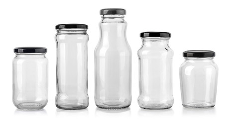 glass jar isolated