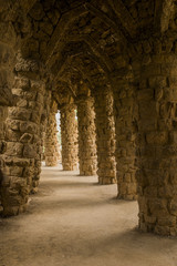 Park guell colors in Barcelona, Spain.