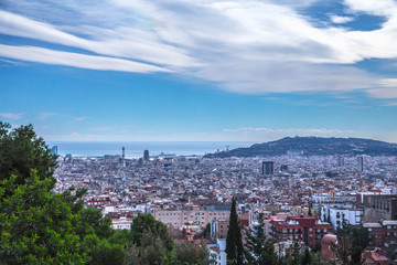 Barcelona panoramic view, Spain, Europe