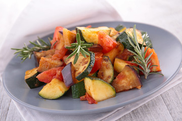 grilled vegetable, ratatouille