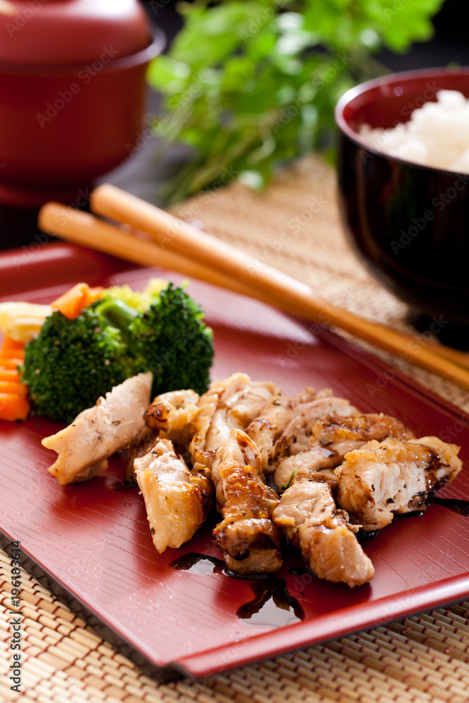 Canvas Prints Chicken teriyaki